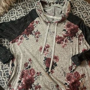 Maurice’s hooded floral sweater